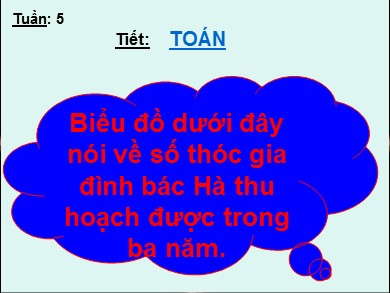 Bài giảng Toán Lớp 4 - Tuần 5: Biểu đồ (Tiếp theo)