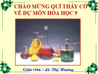 Bài giảng Hóa học Lớp 9 - Tiết 19, Bài 12: Mối quan hệ giữa các loại hợp chất vô cơ - Lê Thị Hương