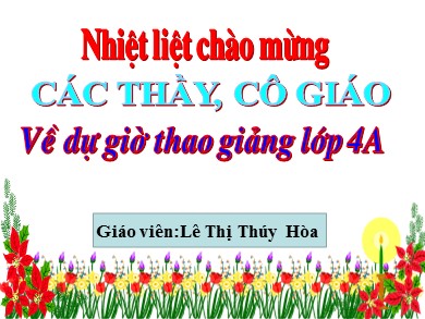 Bài giảng Khoa học Lớp 4 - Bài: Phòng tránh tai nạn đuối nước - Lê Thị Thúy Hòa