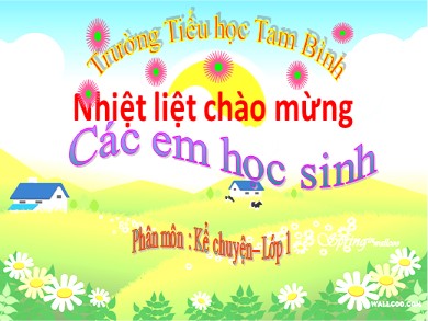 Bài giảng Tiếng việt Lớp 1 - Bài 44: Ba chú lợn con - Trường Tiểu học Tam Bình