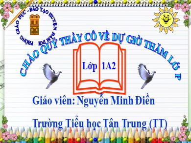 Bài giảng Tiếng việt Lớp 1 - Bài: ai - oi - Năm học 2020-2021 - Nguyễn Minh Điền