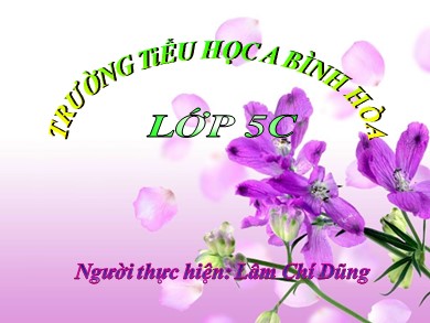 Bài giảng Tiếng việt Lớp 2 - Luyện từ và câu: Mở rộng vốn từ: Hạnh phúc - Năm học 2020-2021 - Lâm Chí Dũng