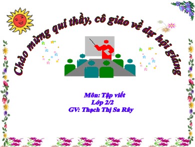 Bài giảng Tiếng việt Lớp 2 - Tập viết: Chữ hoa L - Năm học 2018-2019