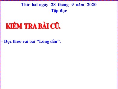 Bài giảng Tiếng việt Lớp 5 - Tập đọc: Những con sếu bằng giấy - Năm học 2020-2021