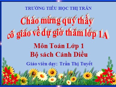 Bài giảng Toán Lớp 1 - Bài 29: Phép trừ trong phạm vi 10 (tiết 1) - Trần Thị Tuyết