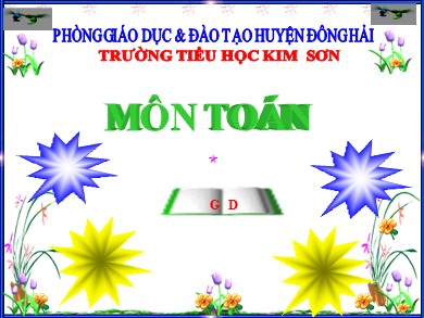 Bài giảng Toán Lớp 5 - Bài: Hai đường thẳng vuông góc - Năm học 2019-2020 - Trưởng Tiểu học Kim Sơn