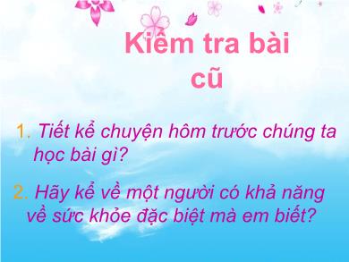 Bài giảng Kể chuyện 4 - Tuần 22, Bài: Con vịt xấu xí