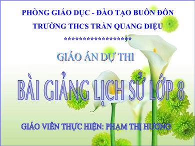 Bài giảng Lịch sử 8 - Bài 2: Cách mạng tư sản Pháp(1789 - 1794) - Phạm Thị Hương