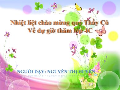 Bài giảng Luyện từ và câu 4 - Tuần 8, Bài: Dấu ngoặc kép - Nguyễn Thị Hiền