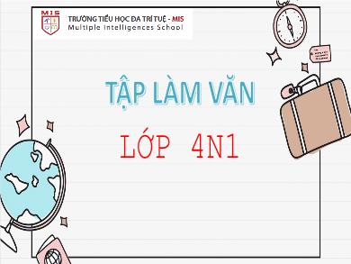 Bài giảng Tập làm văn 4 - Tuần 5, Bài: Đoạn văn trong bài văn kể chuyện