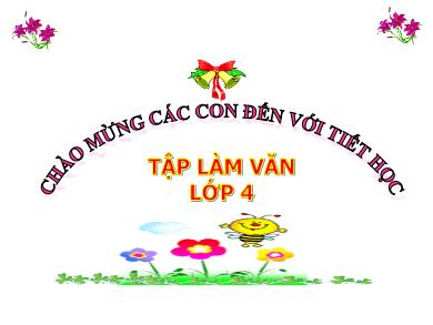 Bài giảng Tập làm văn 4 - Tuần 5, Bài: Viết thư (kiểm tra viết)