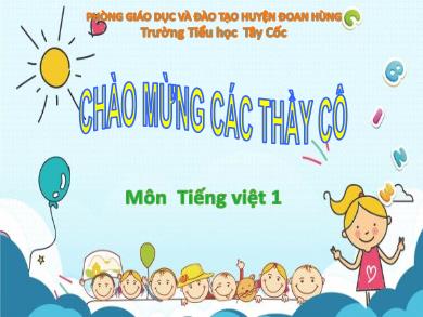 Bài giảng Tiếng Việt 1 - Bài 11: Ua-ưa