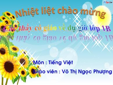 Bài giảng Tiếng Việt 1 - Bài 34: V, y