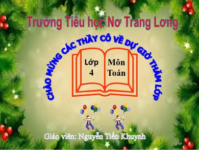 Bài giảng Toán 4 - Tuần 5, Bài: Biểu đồ - Nguyễn Tiến Khuynh