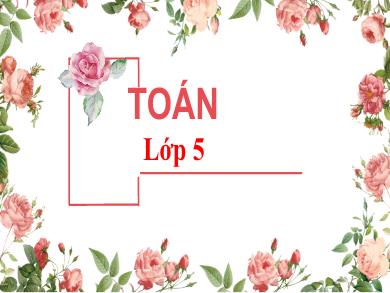 Bài giảng Toán 5 - Tuần 5, Bài: Luyện tập (Trang 24)