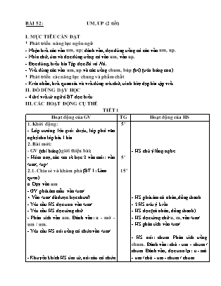 Giáo án Tiếng Việt Cánh diều Lớp 1 - Tuần 11