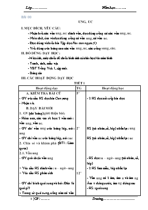 Giáo án Tiếng Việt Cánh diều Lớp 1 - Tuần 17