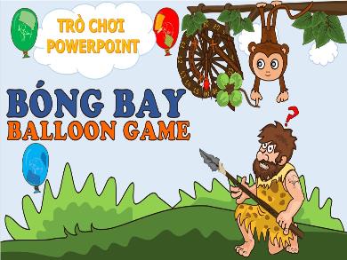 Thiết kế trò chơi học tập - Game Bóng bay