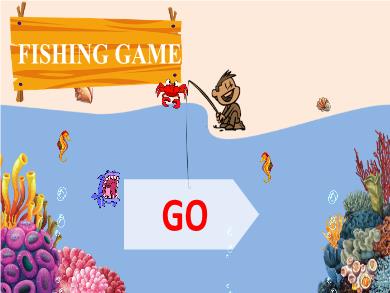 Thiết kế trò chơi học tập - Game Câu cá 2