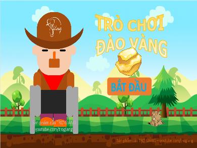 Thiết kế trò chơi học tập - Game Đào vàng