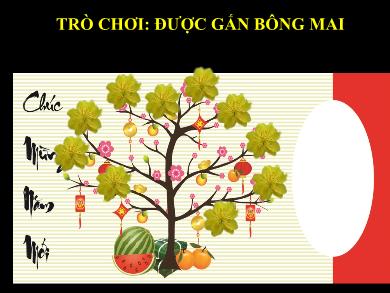 Thiết kế trò chơi học tập - Game Được gắn bông mai