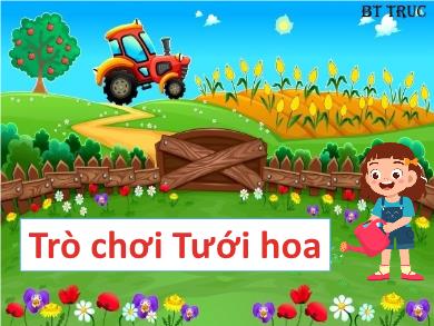 Thiết kế trò chơi học tập - Game Tưới hoa