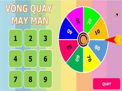 Thiết kế trò chơi học tập - Game Vòng quay may mắn 1