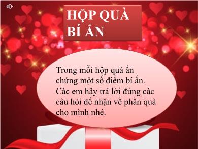 Trò chơi học tập - Game Hộp quà bí ẩn