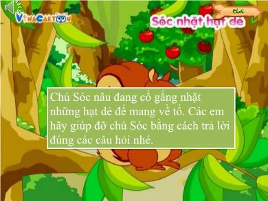 Trò chơi học tập - Game Sóc nhặt hạt dẻ