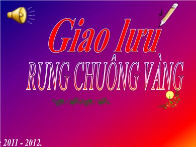 Trò chơi học tập Lớp 4 - Rung chuông vàng