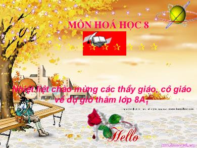 Bài giảng Hóa học Lớp 8 - Ôn tập học kì I