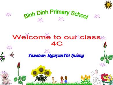 Bài giảng Tiếng Anh Lớp 4 - Unit 8: What subjects do you have today? - Năm học 2020-2021 - Nguyen Thi Huong