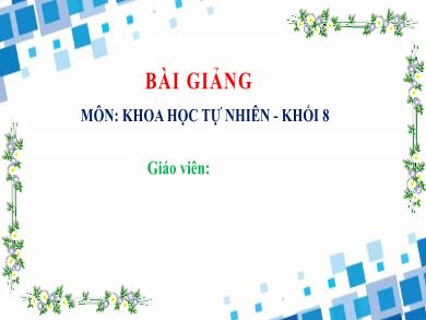 Bài giảng Khoa học tự nhiên Lớp 8 (Cánh diều) - Bài 20: Sự nhiễm điện