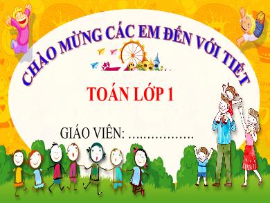 Bài giảng môn Toán Lớp 1 (Kết nối tri thức) - Bài 35: Các ngày trong tuần
