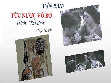 Bài giảng Ngữ văn Lớp 8 - Tiết 8 + 9: Văn bản Tức nước vỡ bờ
