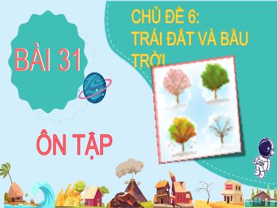 Bài giảng Tự nhiên và Xã hội Lớp 2 (Kết nối tri thức) - Chủ đề 6: Trái đất và bầu trời - Bài 31: Ôn tập - Nguyễn Thị Lê Hoa