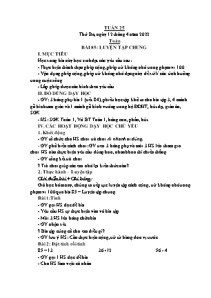 Giáo án các môn Lớp 1 - Tuần 25 - Năm học 2021-2022 - Nguyễn Thị Minh Hiểu