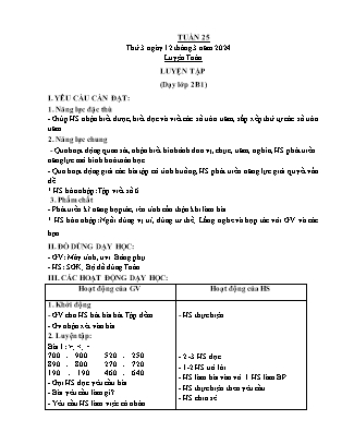 Giáo án các môn Lớp 2 - Tuần 25 - Năm học 2023-2024 - Đinh Thị Tú