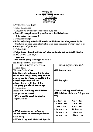 Giáo án các môn Lớp 2 - Tuần 28 - Năm học 2023-2024 - Đinh Thị Tú