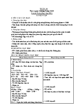 Giáo án các môn Lớp 2 - Tuần 30 - Năm học 2023-2024 - Đinh Thị Tú
