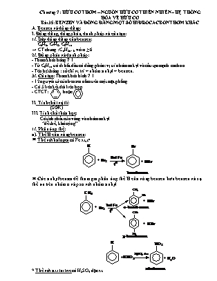 Giáo án Hóa học Lớp 11 - Chương 7: Hữu cơ thơm. Nguồn hữu cơ thiên nhiên. Hệ thống hóa về hữu cơ - Tuần 27 + 28. Bài 35, 36, 38