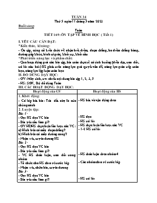 Kế hoạch bài dạy các môn Lớp 2 - Tuần 34 - Năm học 2023-2024 - Trương Thị Thanh Xuân