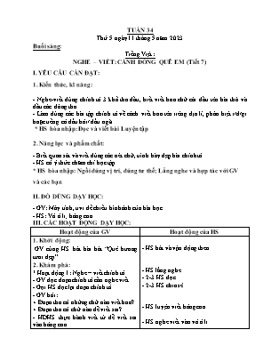 Kế hoạch bài dạy Lớp 2 - Tuần 34 (Thứ 5, 6) - Năm học 2022-2023 - Nguyễn Thị Thảo