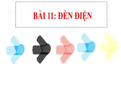 Bài giảng Công nghệ 6 - Bài 11: Đèn điện (Tiết 24+25)