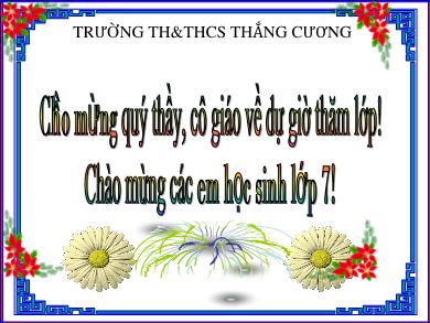 Bài giảng Địa lí 7 - Bài 13: Môi trường đới ôn hòa - Trường TH&THCS Thắng Cương