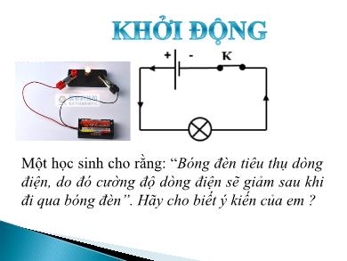 Bai giảng Khoa học tự nhiên 8 (Kết nối tri thức) - Bài 25: Thực hành đo dòng điện và hiệu điện thế
