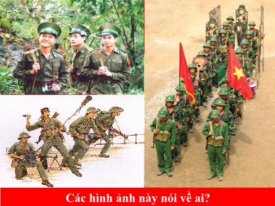 Bài giảng Mĩ thuật 6 - Bài 13: Vẽ tranh - Đề tài bộ đội