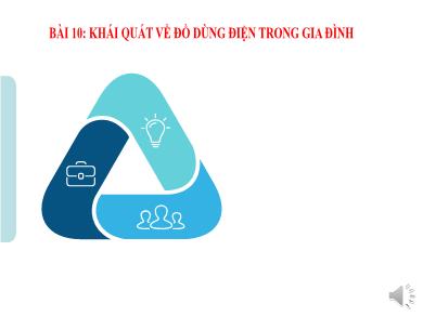 Bài giảng môn Công nghệ lớp 6 - Bài 10: Khái quát về đồ dùng điện trong gia đình