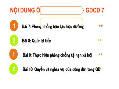 Bài giảng môn Giáo dục công dân 7 (Kết nối tri thức) - Bài 7: Phòng chống bạo lực học đường