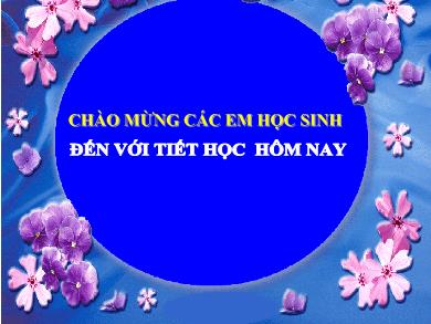 Bài giảng môn Ngữ văn 7 - Bài 20: Câu đặc biệt (Tiết 59)